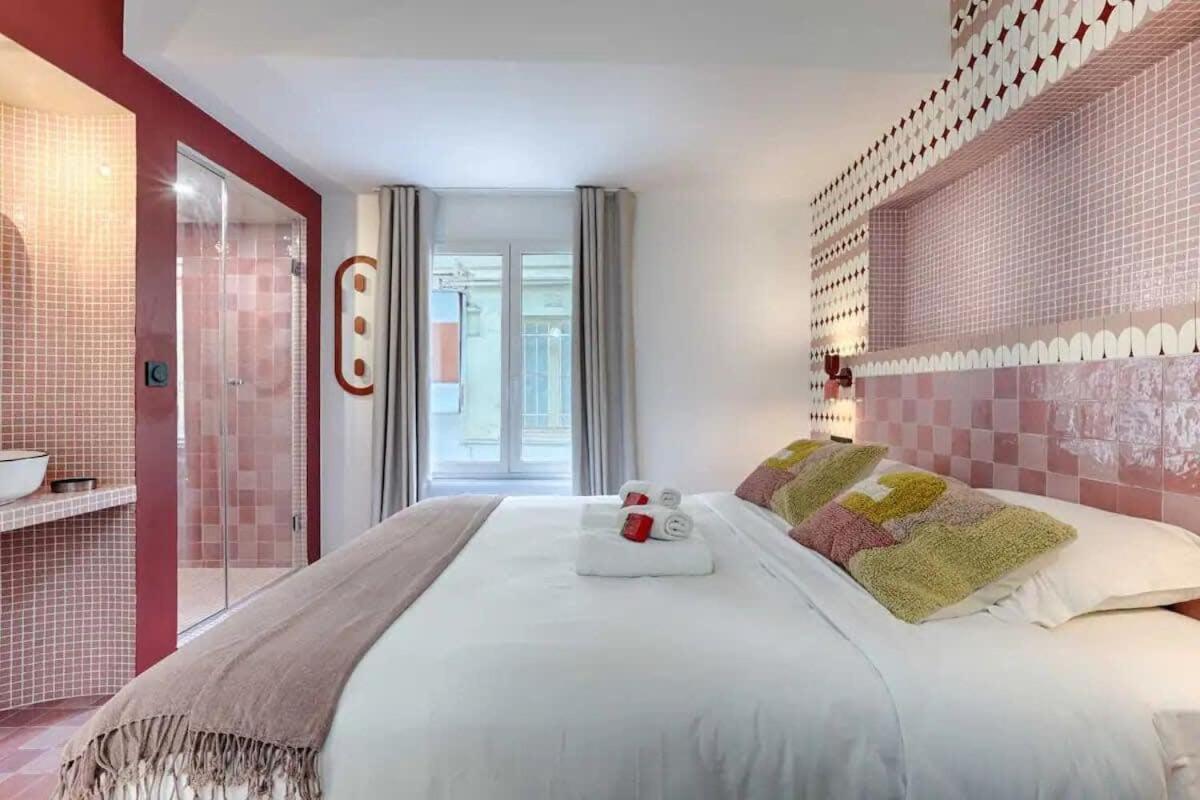 Ferienwohnung Les Halles - Luxurious & Colorful 4Bd For 16 Guest Paris Exterior foto